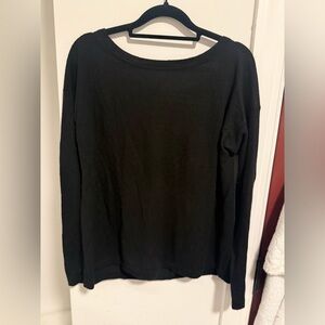 Vince Women's Black Crew Neck Sweater 100% cashmere